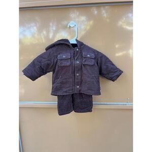 Toddler Brown Corduroy Jacket and Pants Set